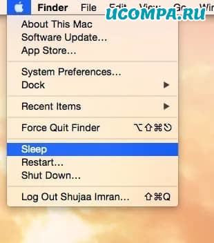 как перевести дисплей вашего Mac в спящий режим