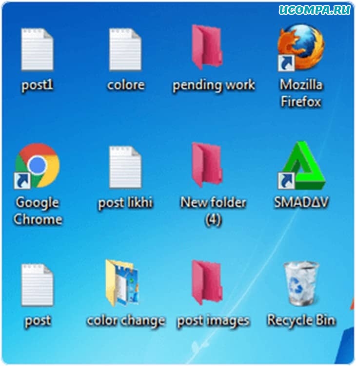 Цвет папки Windows изменен