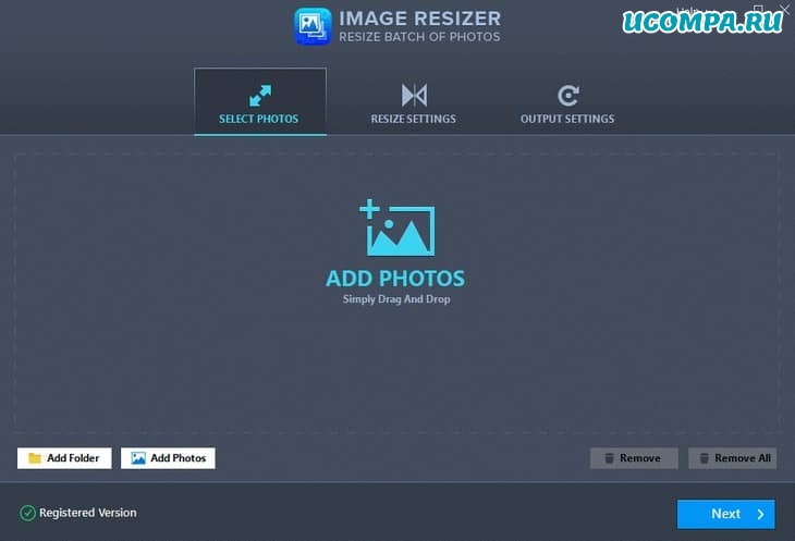 Image Resizer - Выбрать фото