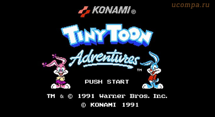 Звуки и музыка из игры Tiny Toon Adventures (NES)